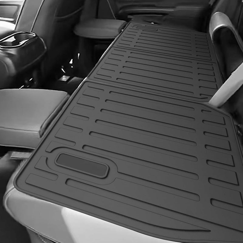 Yonugli Custom for 2017-2025 Nissan Titan / 2016-2025 Titan XD Crew Cab Rear Seat Backrest Mats All Weather TPE Protection Mat Accessories (for 17-25 Nissan Titan/16-25 Titan XD Crew Cab) - Image 2